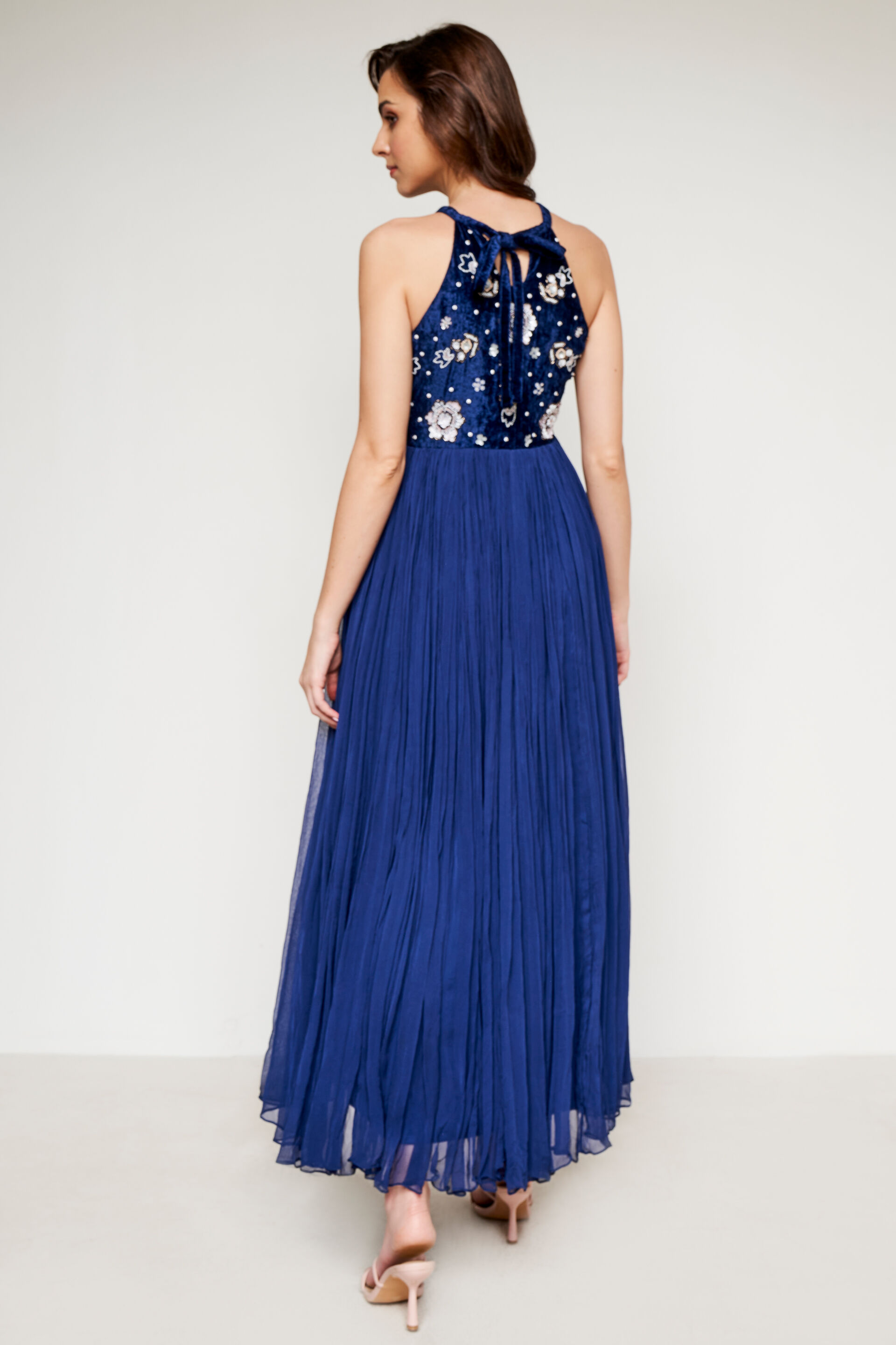 Floral embellished gown clearance