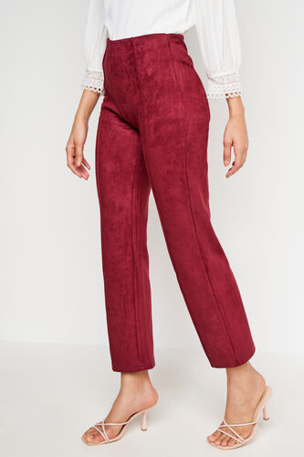 Maroon Solid Party Bottom, Maroon, image 3