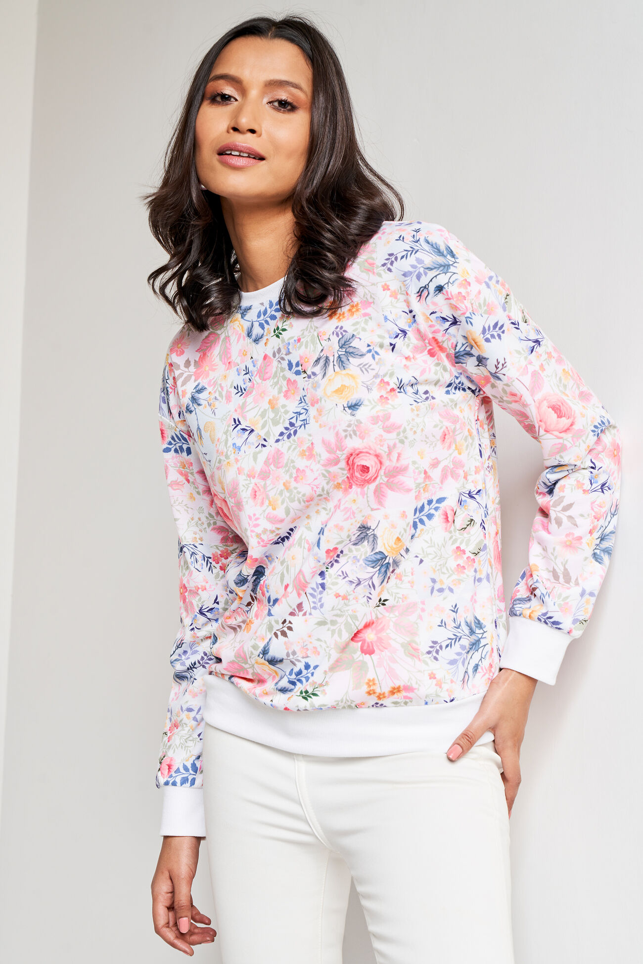 Buy Multi Color Floral Straight Top Online at Best Price at ANDIndia ...