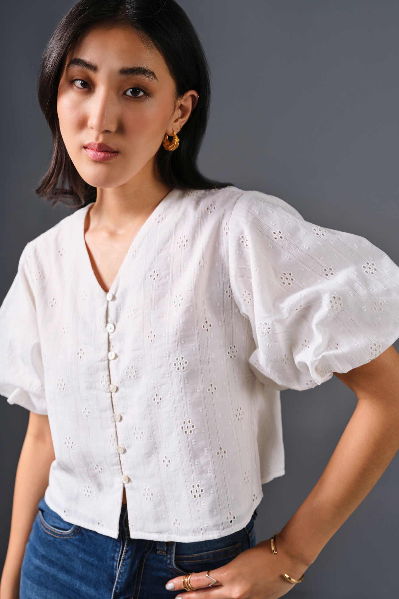Ivory Cloud Top, White, image 3