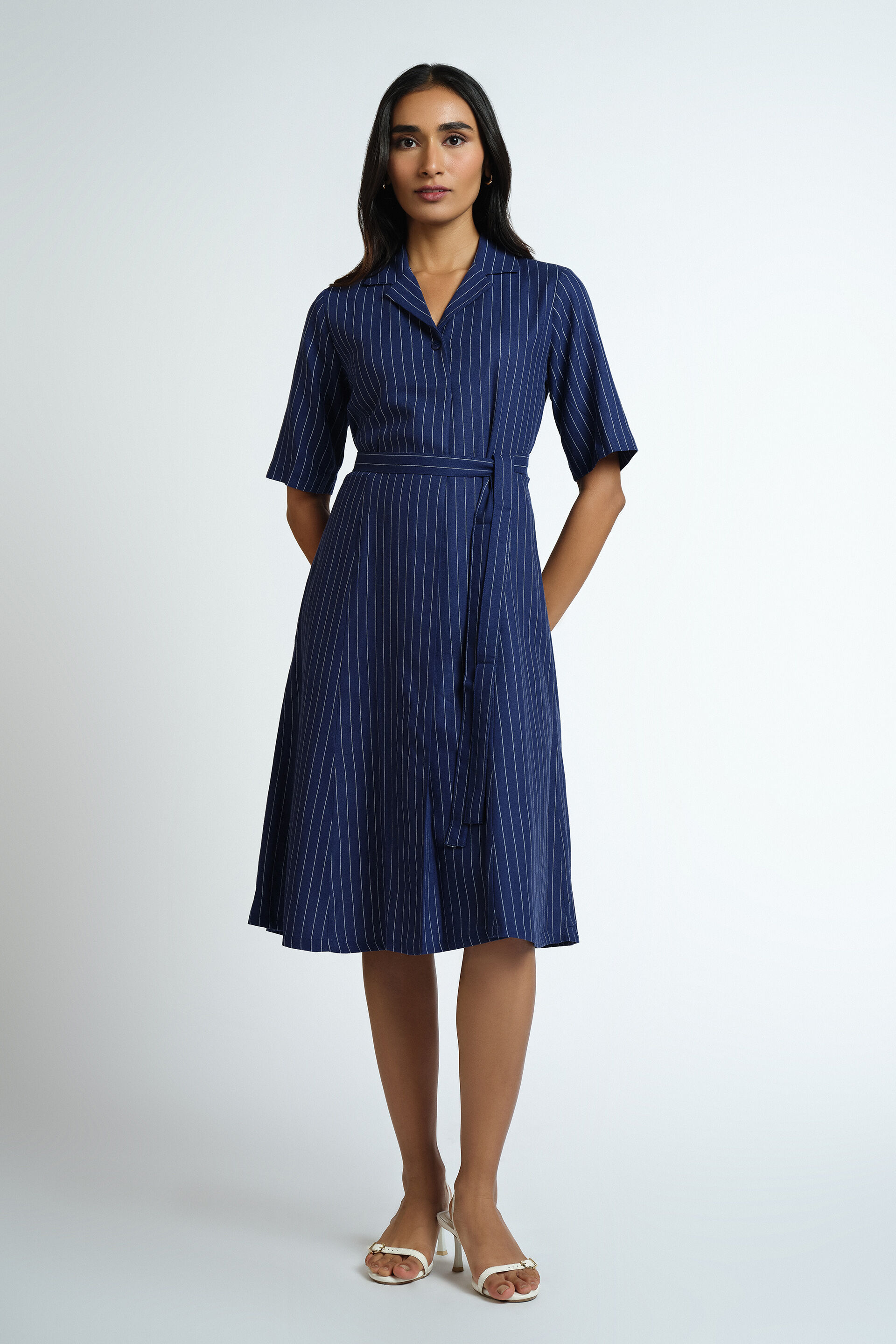 Brunch To Business Dress, Navy, image 1