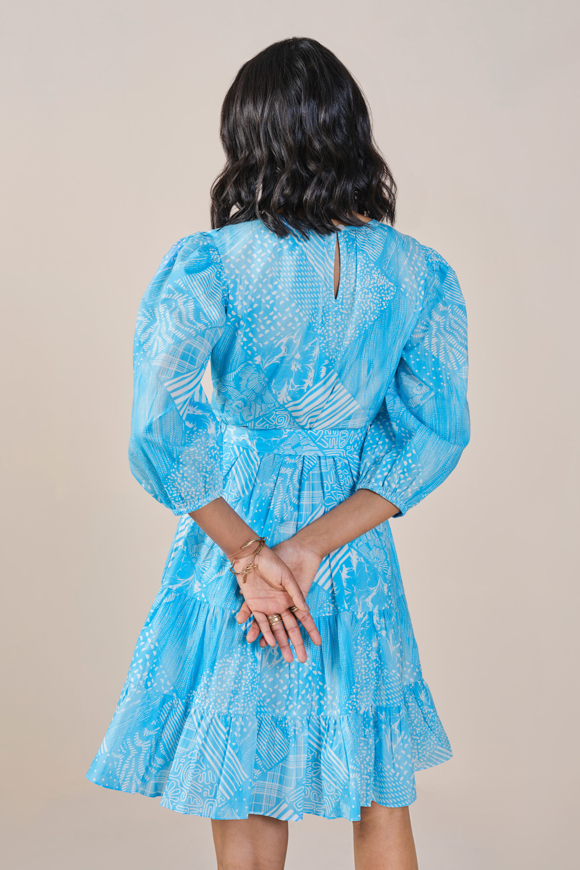 Azure Play Dress, Blue, image 5