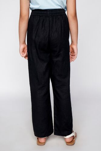 4 - Black Solid Tie-Ups Bottom, image 4