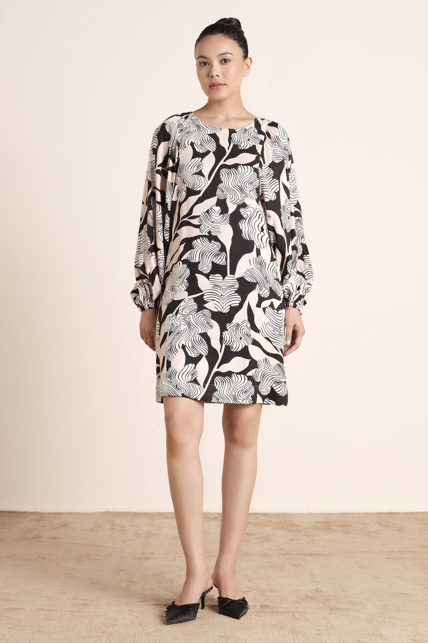 Florine Abstract Print Dress