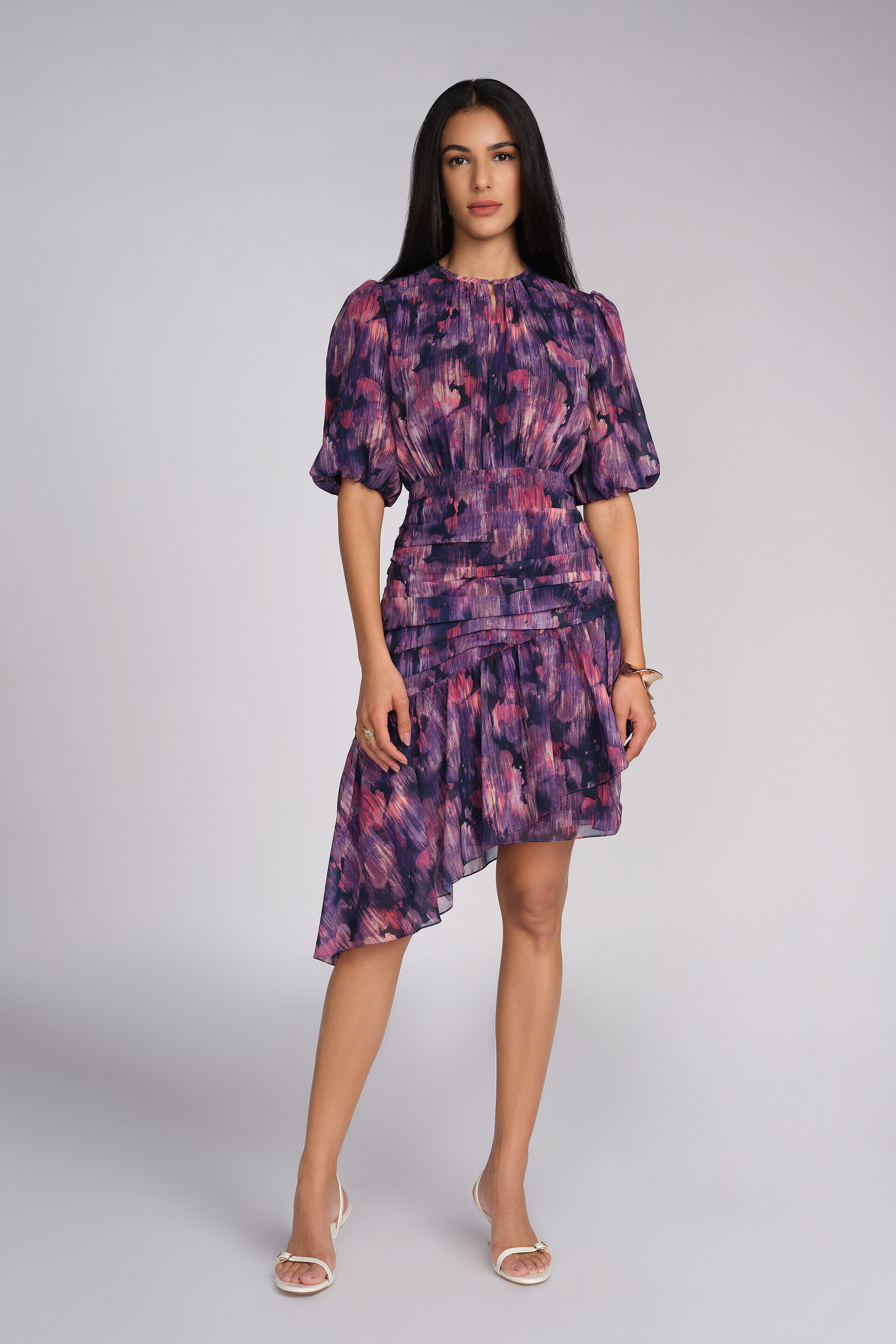 Dancing Shadows Dress, Purple, image 1