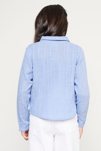 Blue Solid Shirt Style Set, Blue, image 4