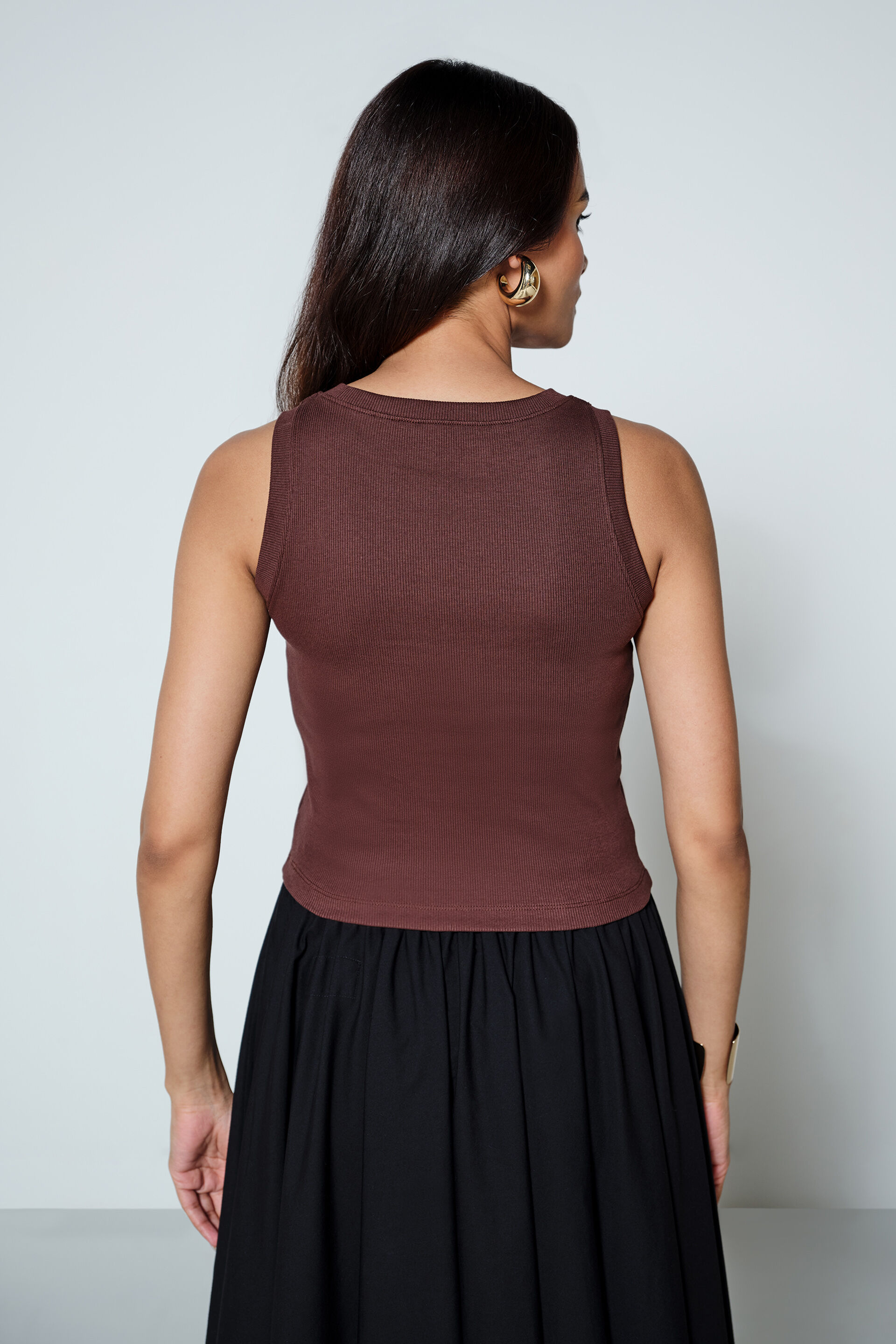 Everyday Basics Brown Top, Brown, image 4