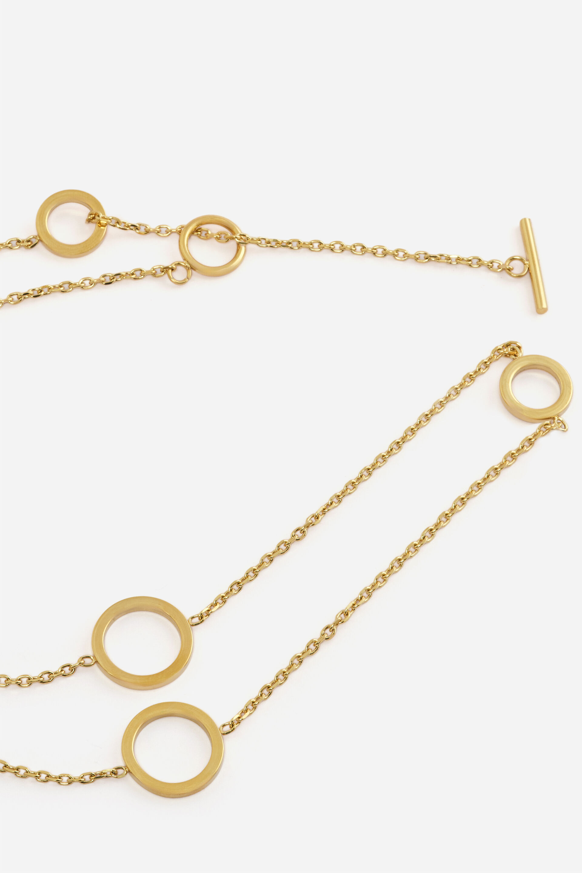 Gold Layered Toggle Necklace, , image 3