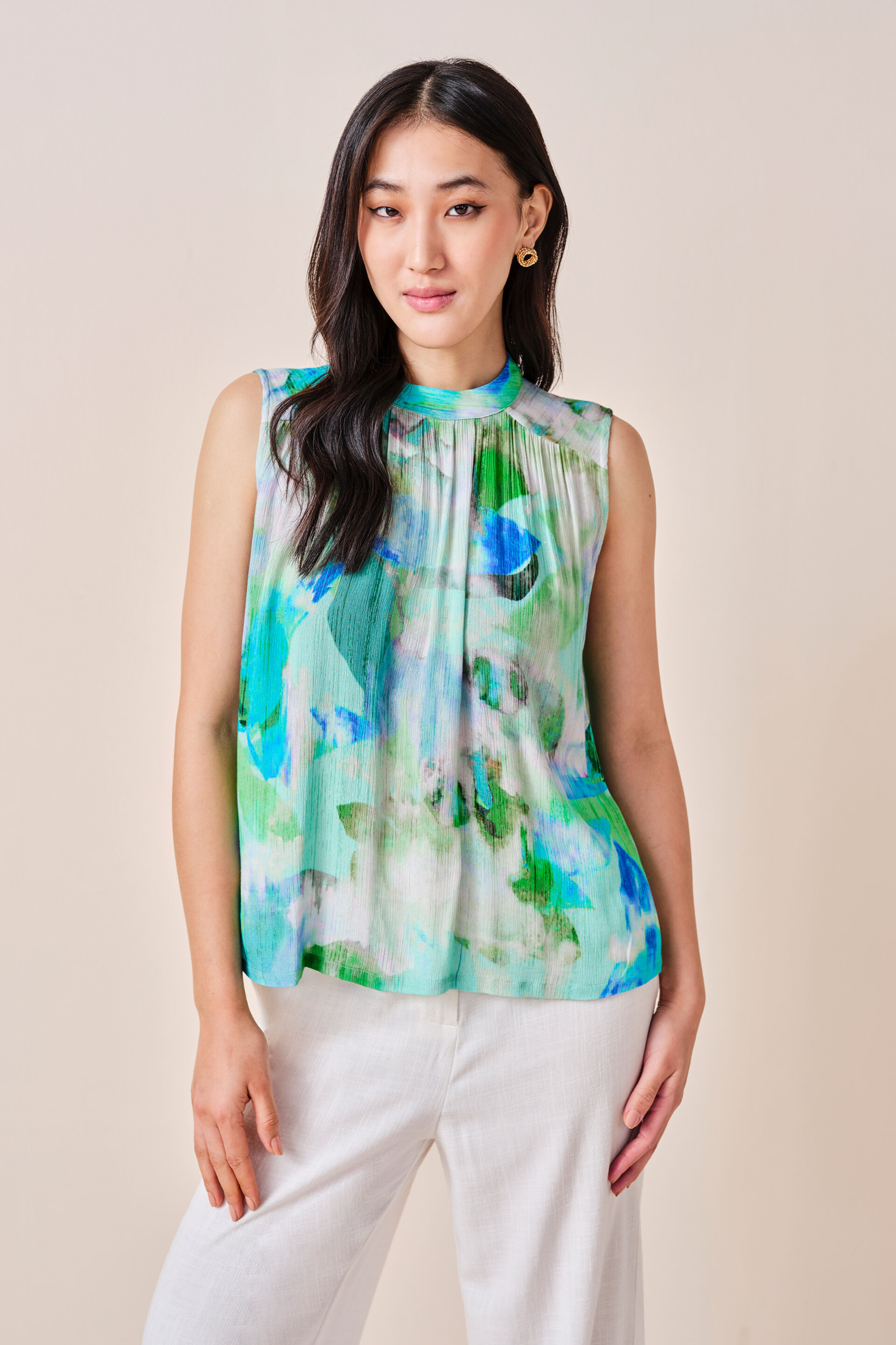 Ocean Bliss Viscose Top, Multi Color, image 3