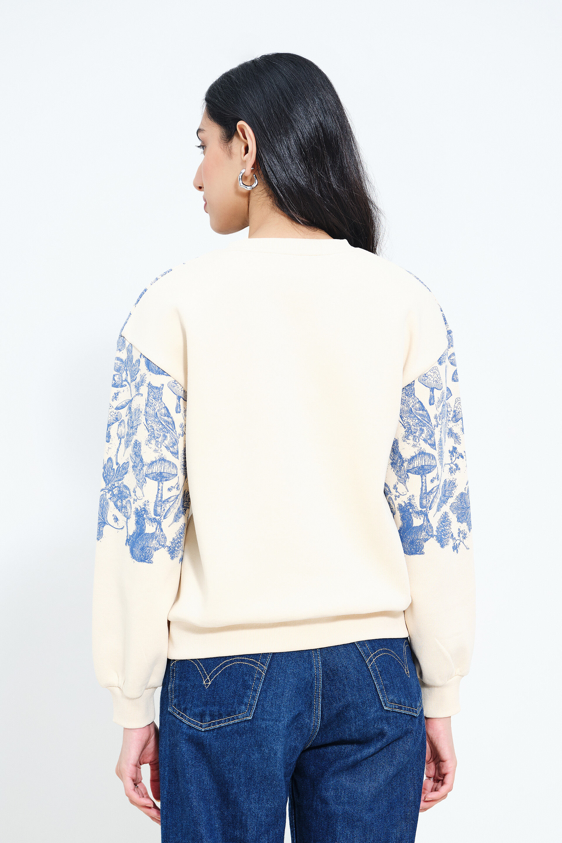 Cream Wanderlust Sweatshirt, Cream, image 5