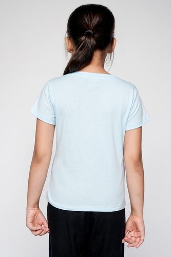 4 - Powder Blue Graphic Straight Top, image 4