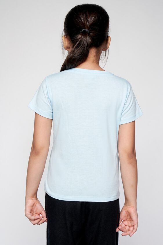 4 - Powder Blue Graphic Straight Top, image 4