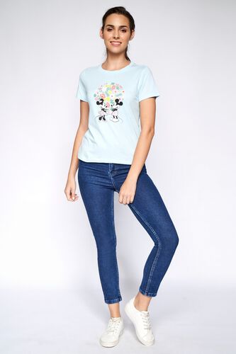 4 - Powder Blue Graphic Straight Top, image 4