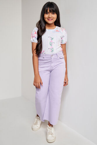 Multi Floral Straight Top, Multi Color, image 1