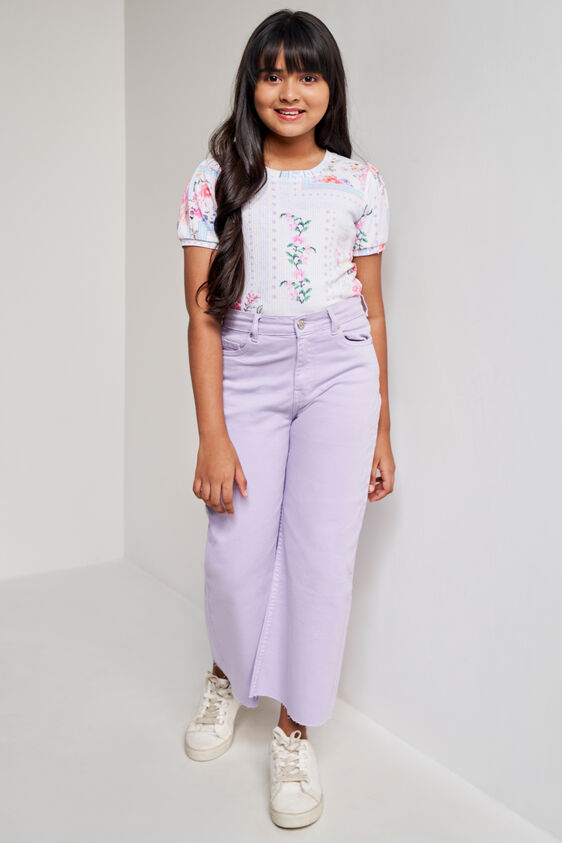 Multi Floral Straight Top, Multi Color, image 1