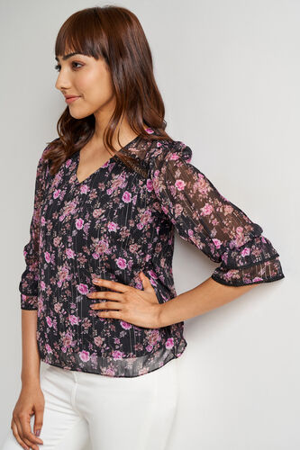 Multi Color Floral Straight Top, Multi Color, image 5