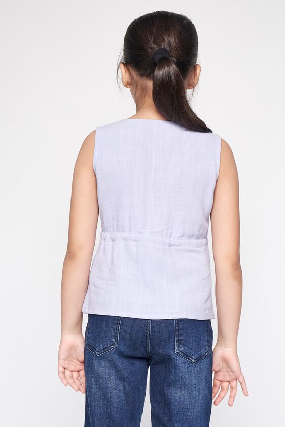 4 - Lilac Solid Fit and Flare Top, image 4