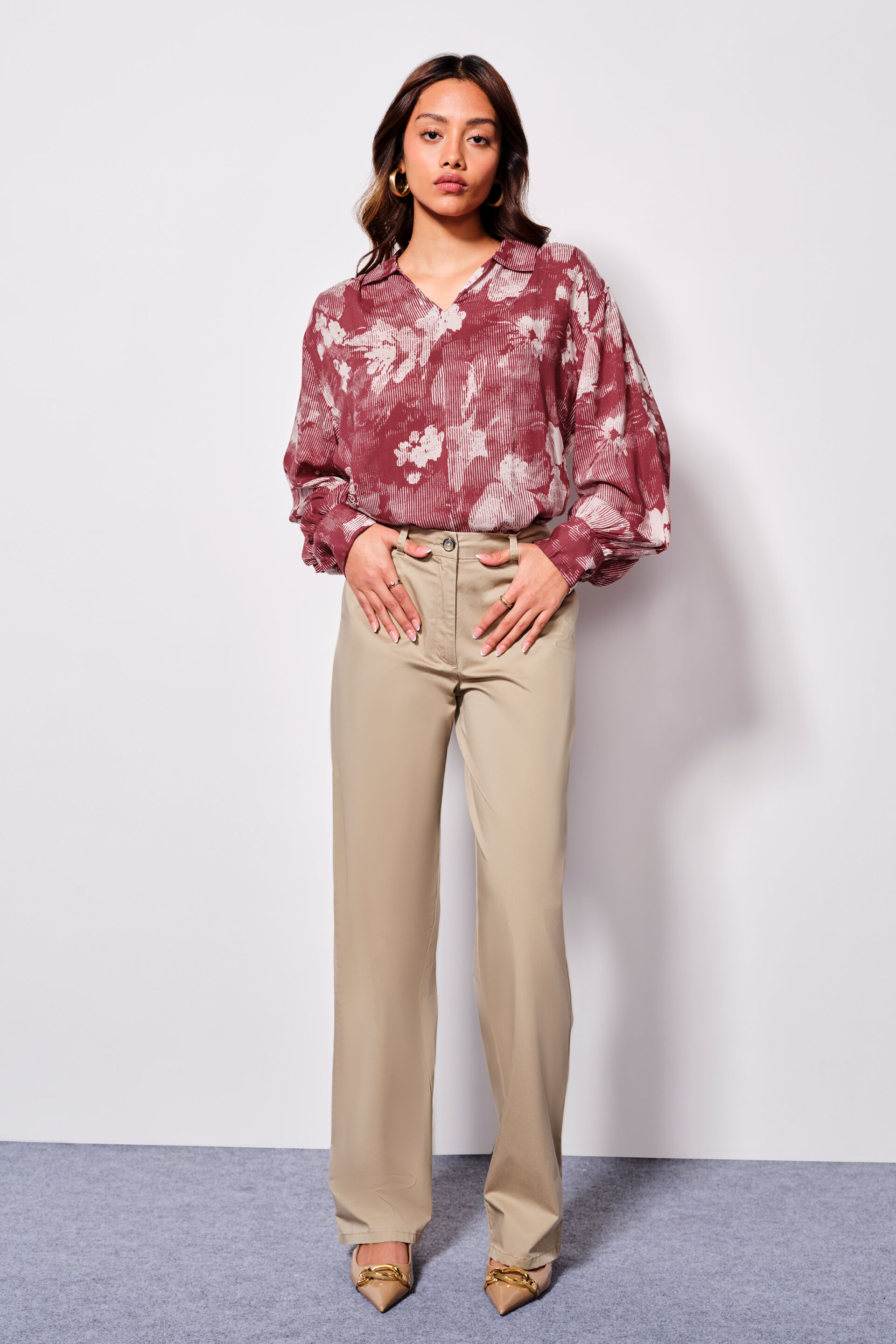 Corpcore Cotton Trousers, Beige, image 2