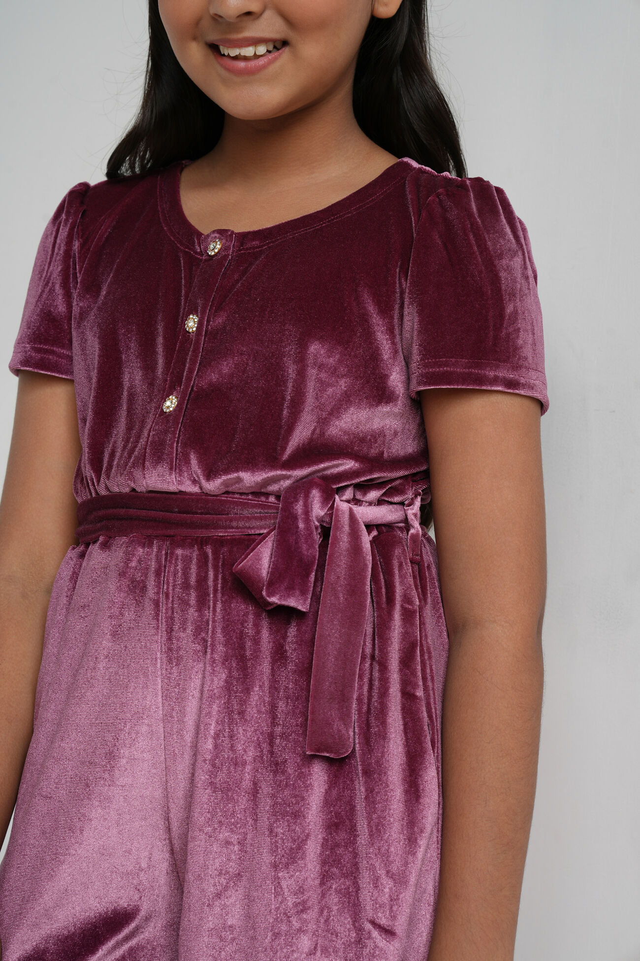Rose Pink Solid Straight Jumpsuit, Rose Pink, image 4