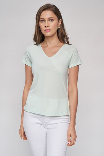 3 - Aqua Self Design Fit And Flare Top, image 3
