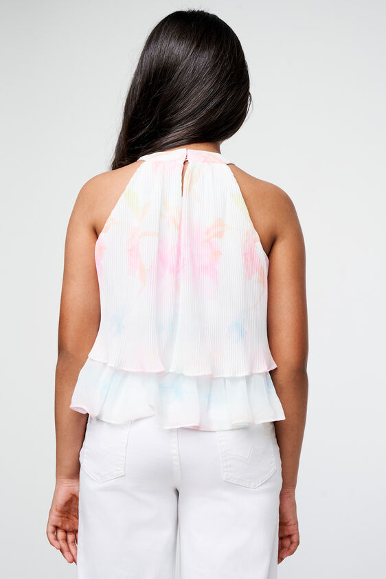 Cream and Pink Happy Hues Top, Cream, image 4