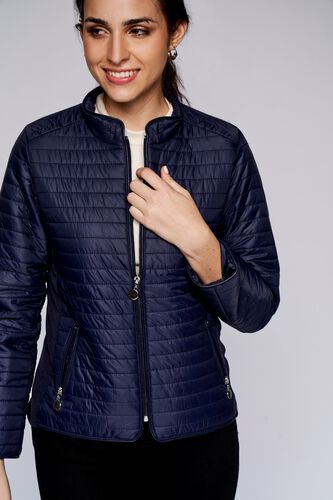 4 - Navy Solid Straight Jacket, image 4