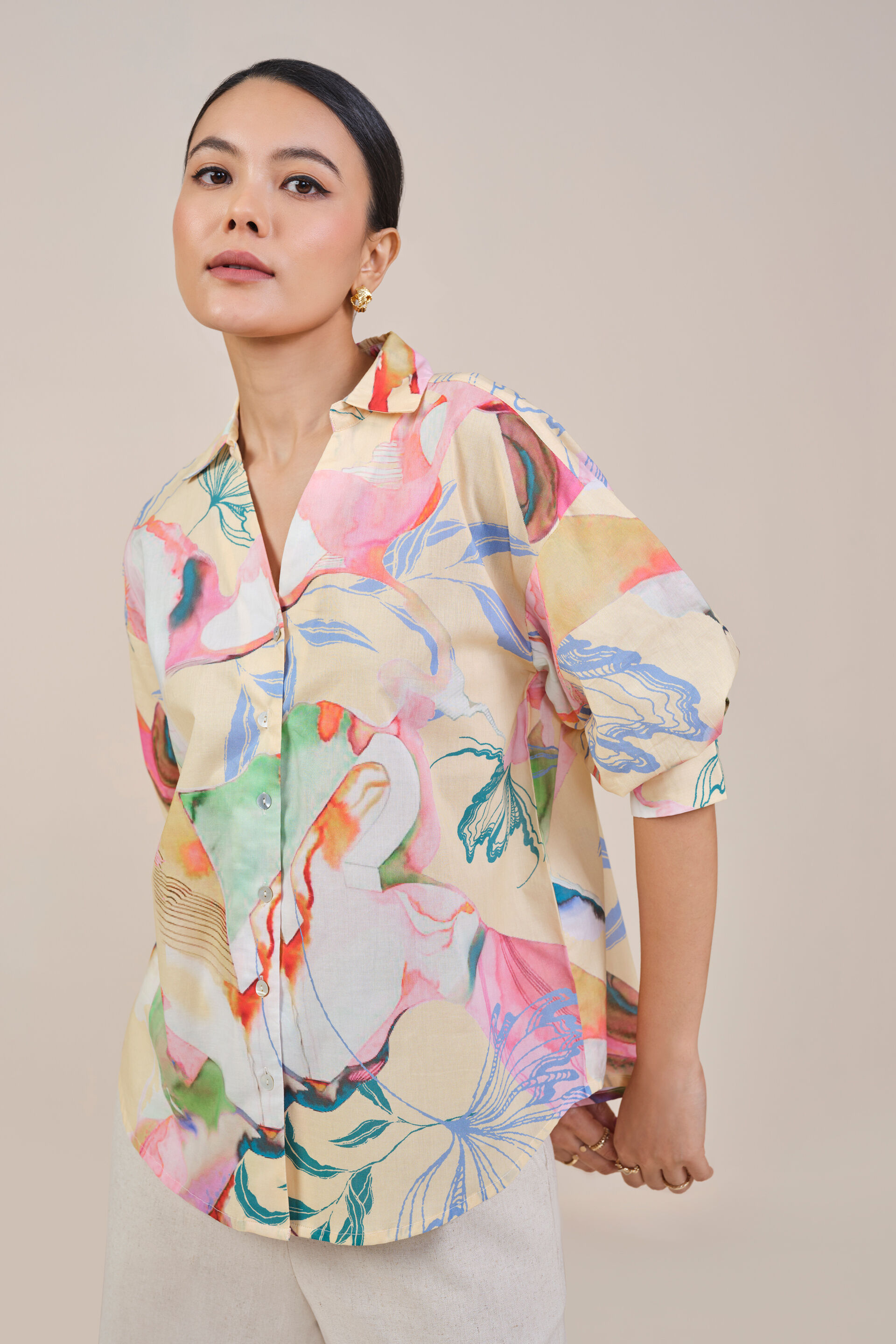 Rachel Printed Shirt, Multi Color, image 4