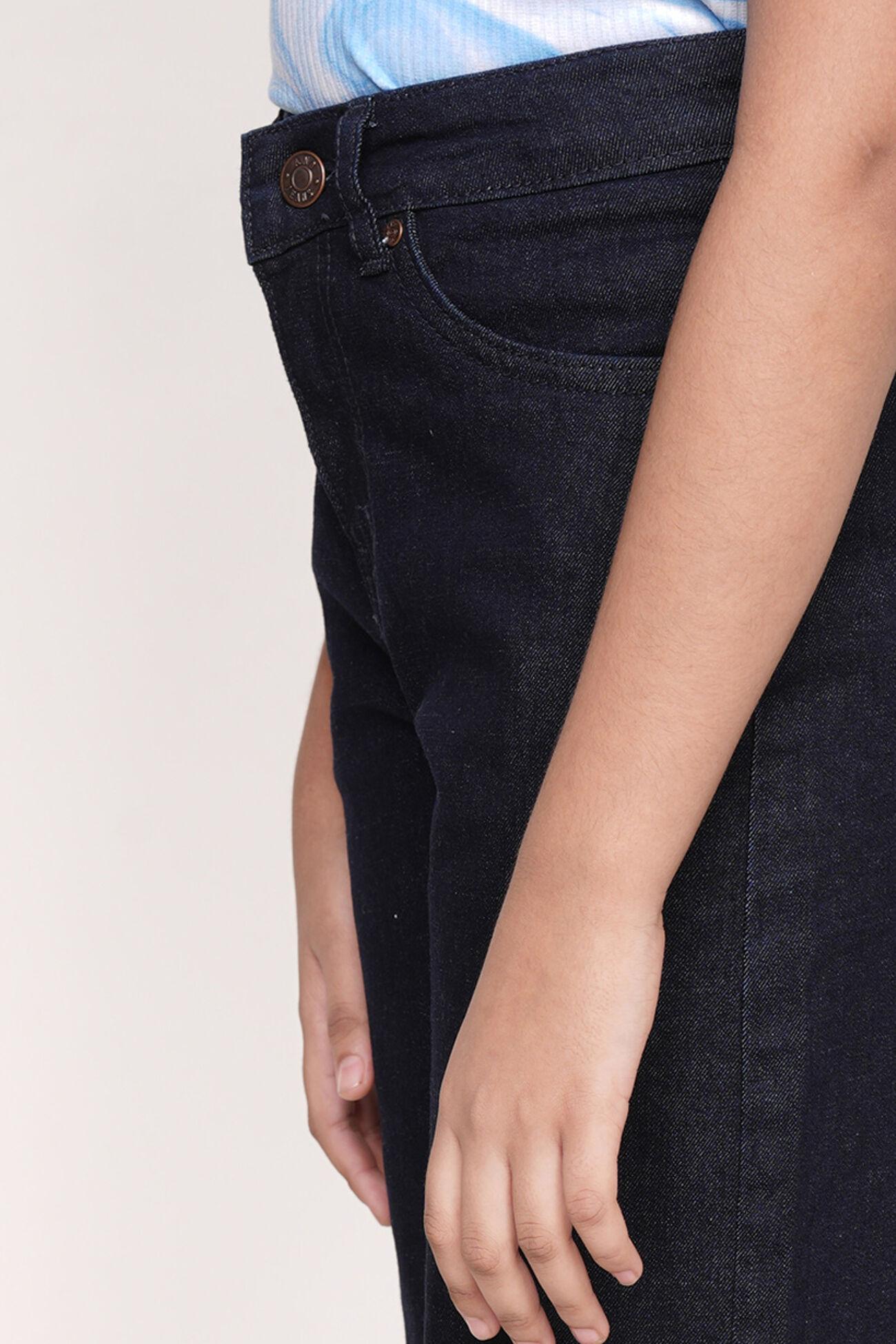 Indigo Solid Flared Bottom, Indigo, image 5