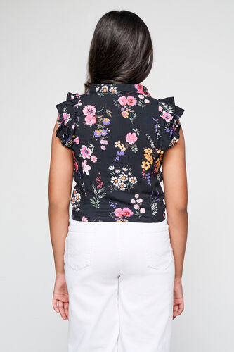 Midnight Petals shirt, Black, image 5