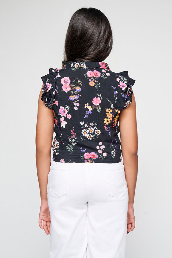 Midnight Petals shirt, Black, image 5