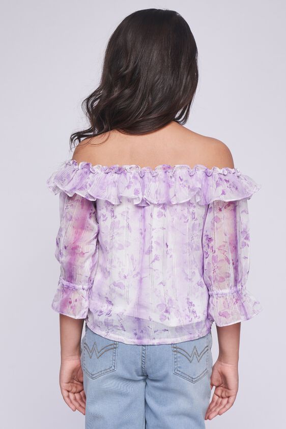 4 - Lilac Tie & Dye Straight Top, image 4