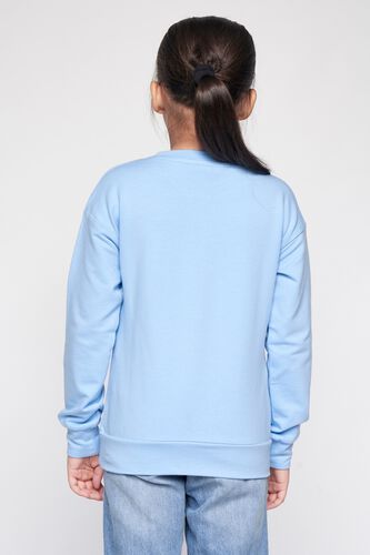 3 - Powder Blue Graphic Straight Sweatshirt, image 3