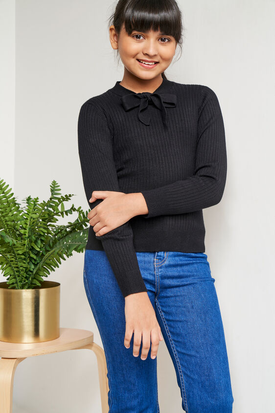 Solid Straight Top, Black, image 2