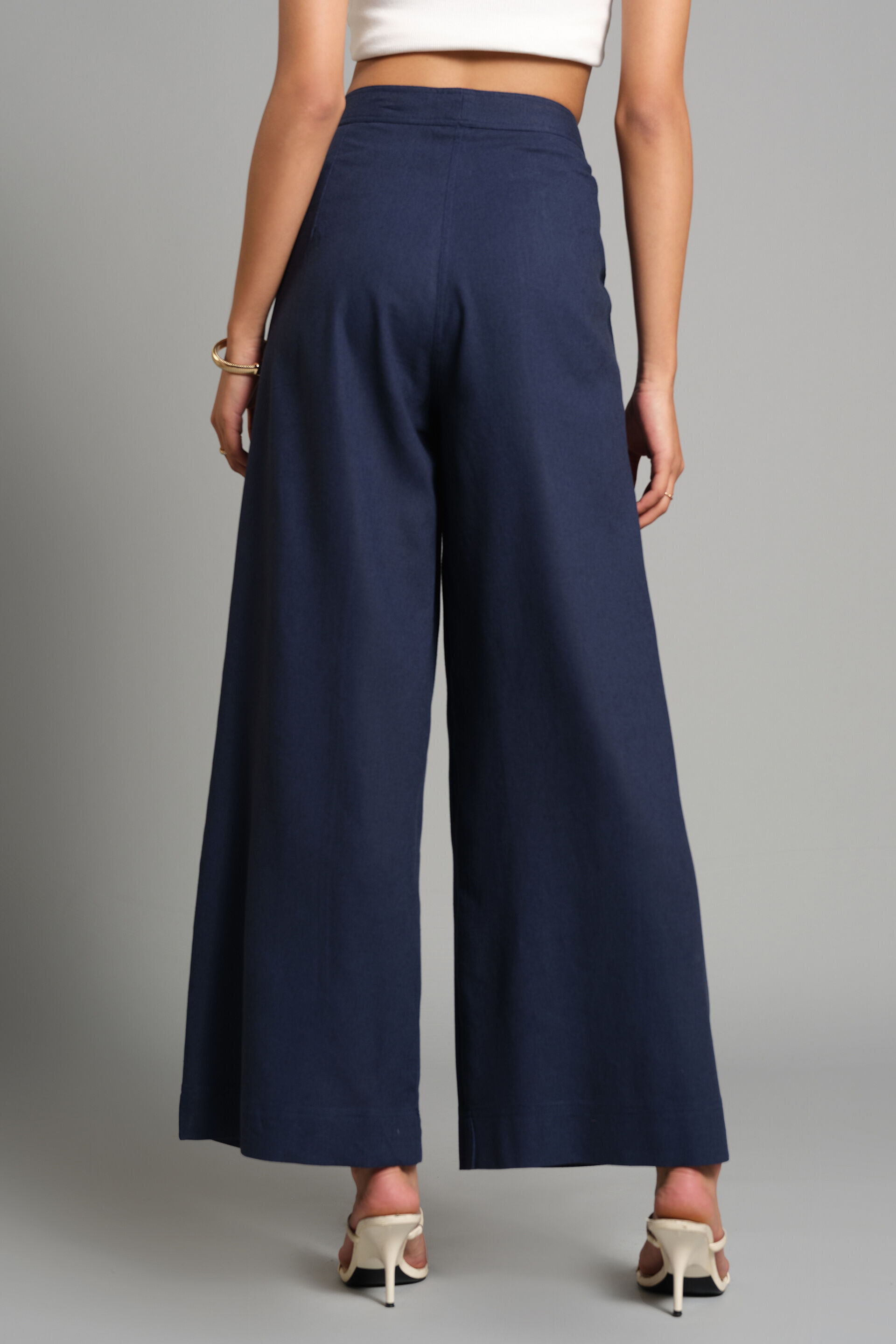 The Breeze Flair Pants, Navy, image 3