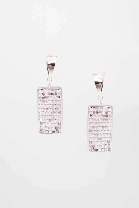 Silver Brass Earring, , image 1