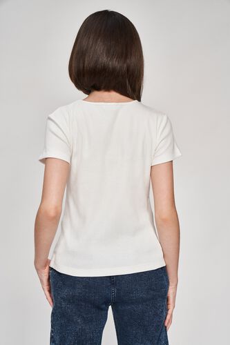 5 - White Solid A-Line Top, image 5