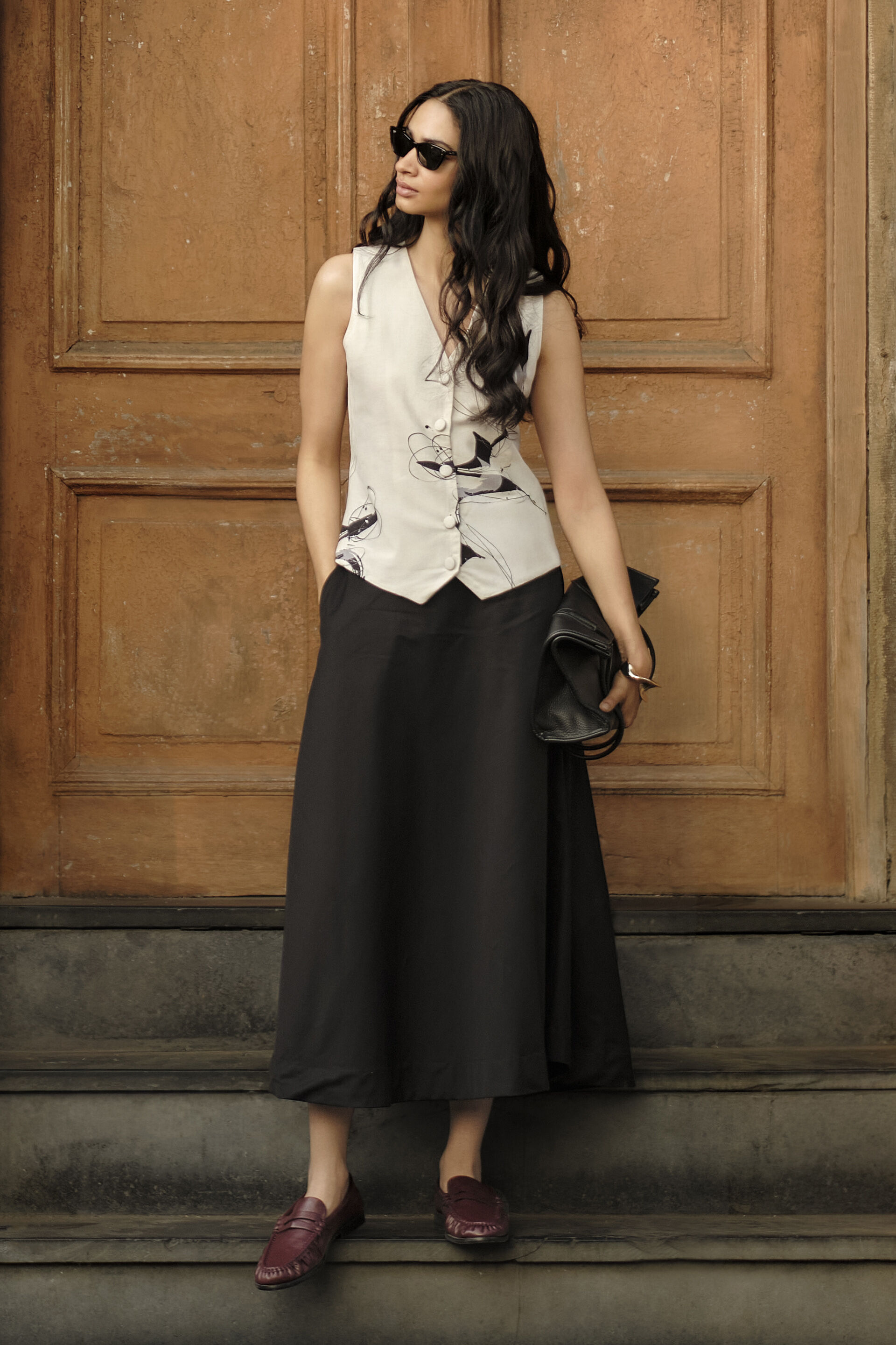 Brise White Waistcoat, White, image 2