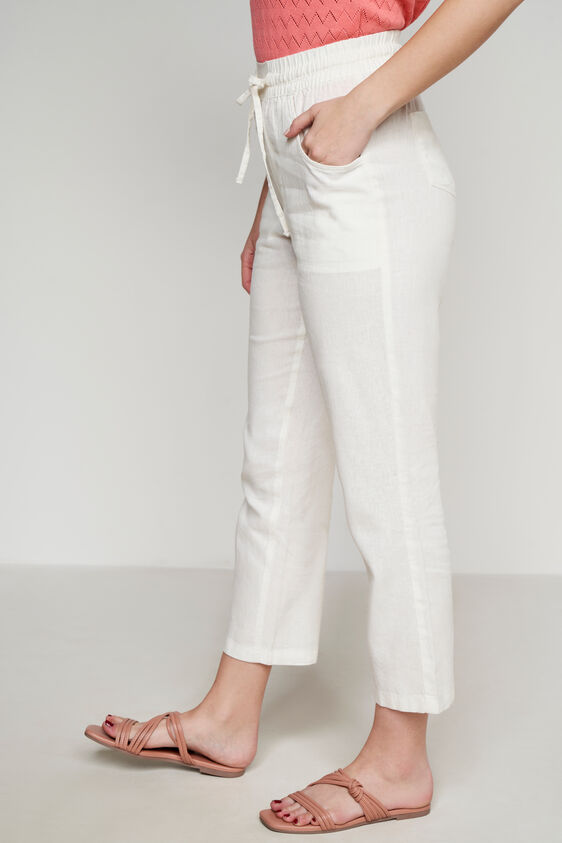 Linen Trouser, Off White, image 4