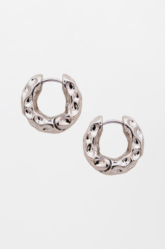 Silver Brass Earring, , image 1