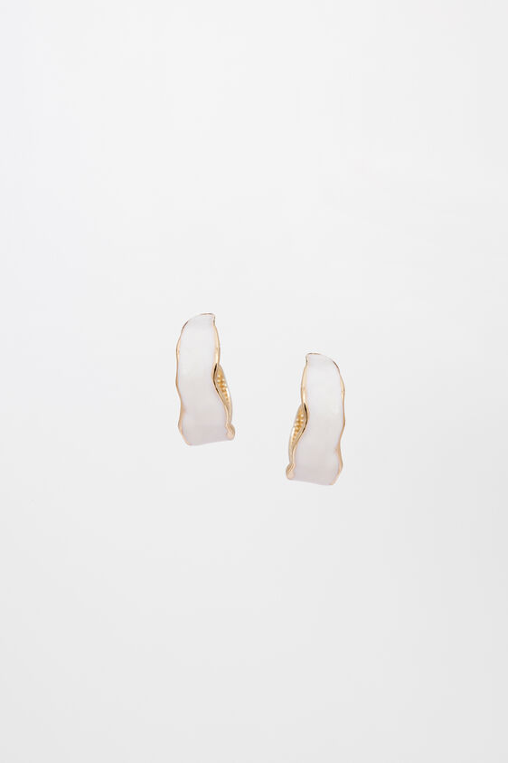 White Metal Earring, , image 1
