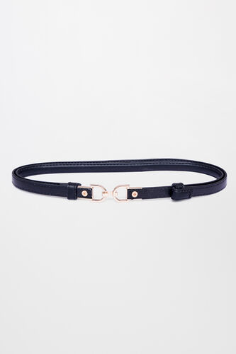 Black Polyurethane Belt, Black, image 1