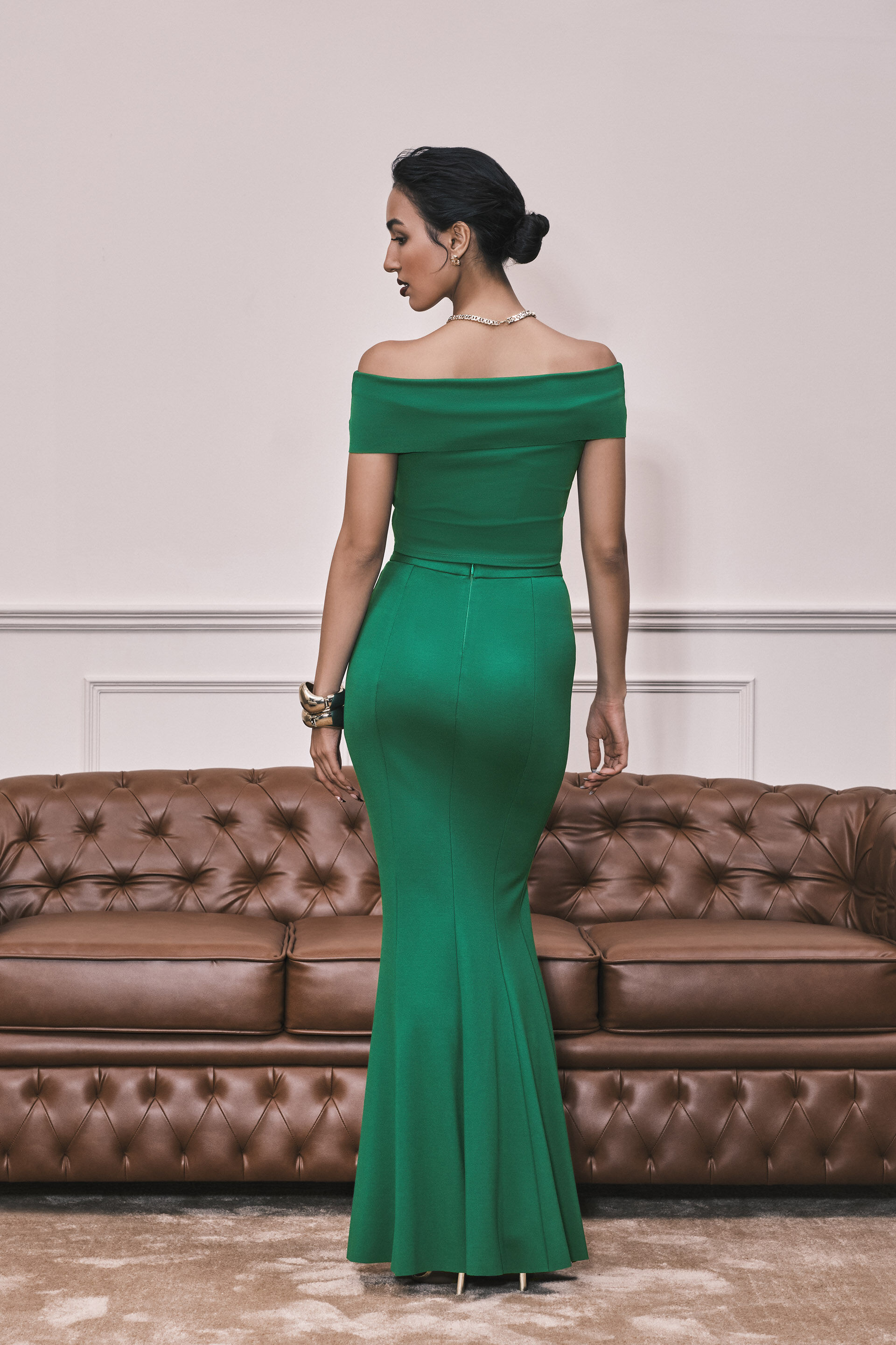 Shoulder Season Co-ord Set, Green, image 3