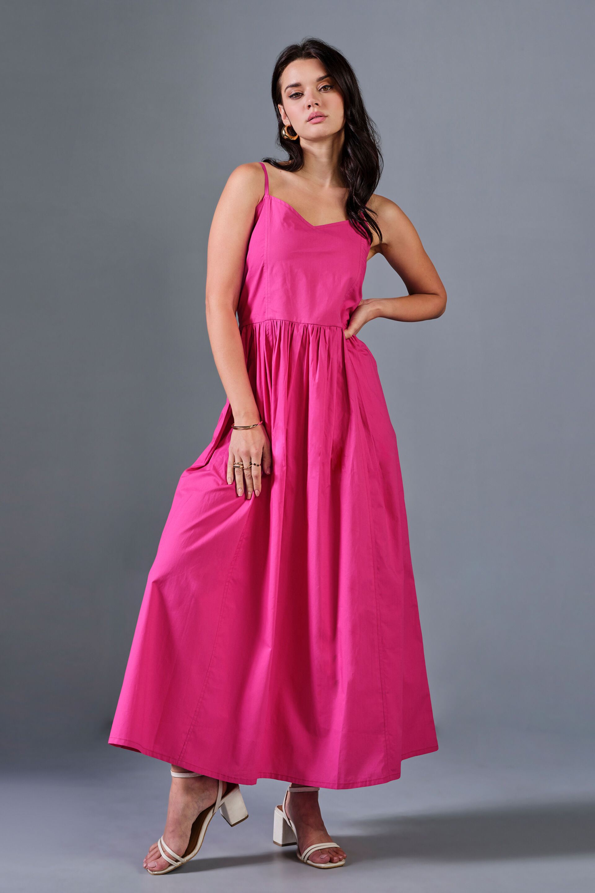 Sweet Nothings Cotton Dress, Pink, image 1