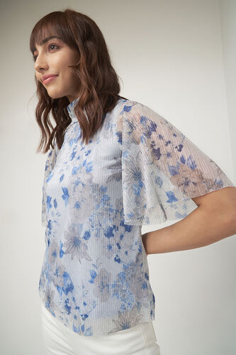 Multi Color Floral Straight Top, Multi Color, image 3