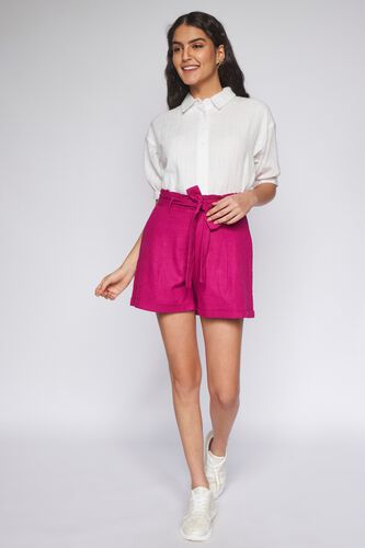 5 - Wine Solid Straight Shorts, image 5