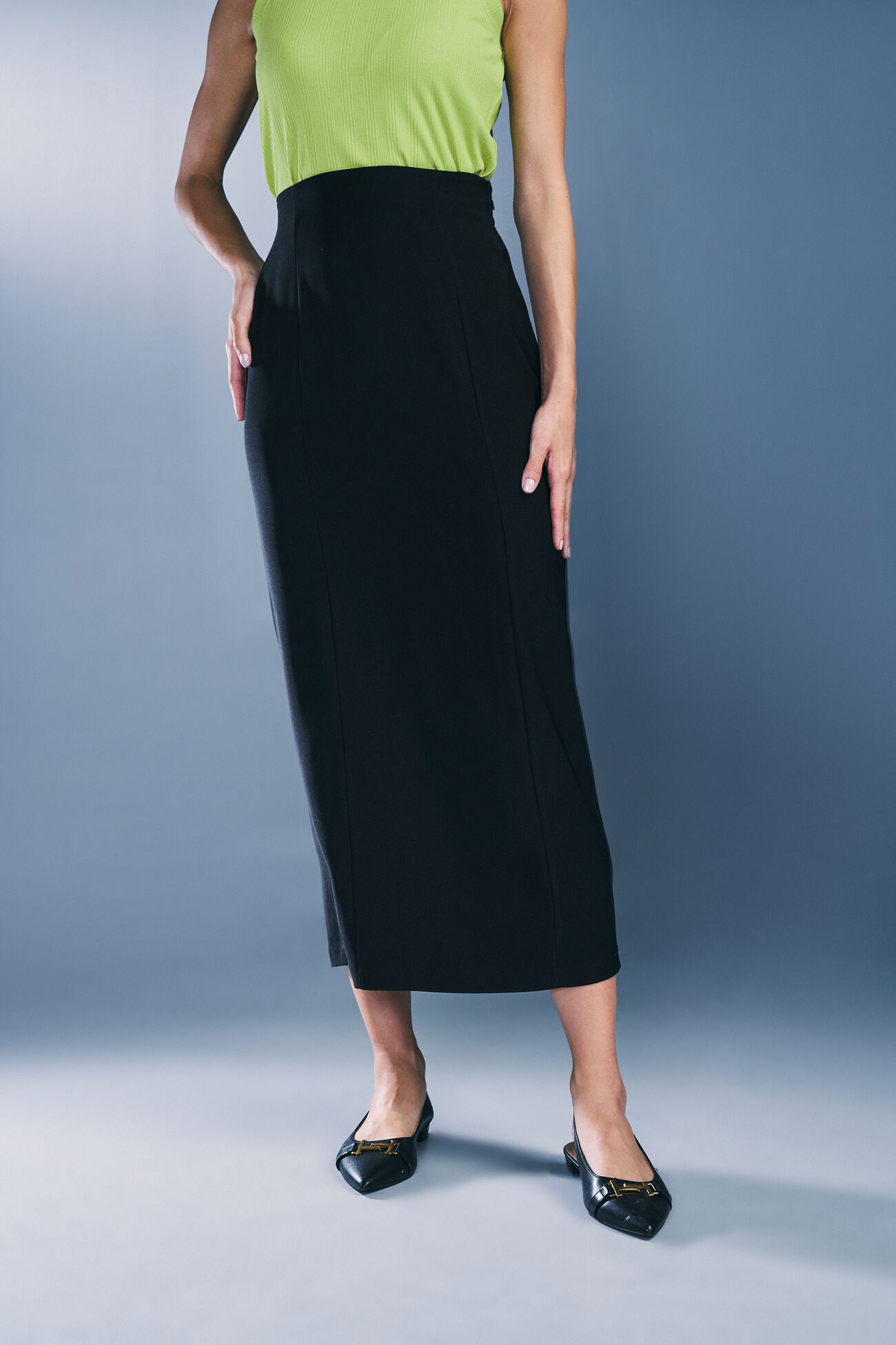 Noir Allure Skirt, Black, image 1