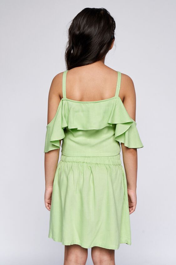 6 - Lime Green Self Design Straight Set, image 6