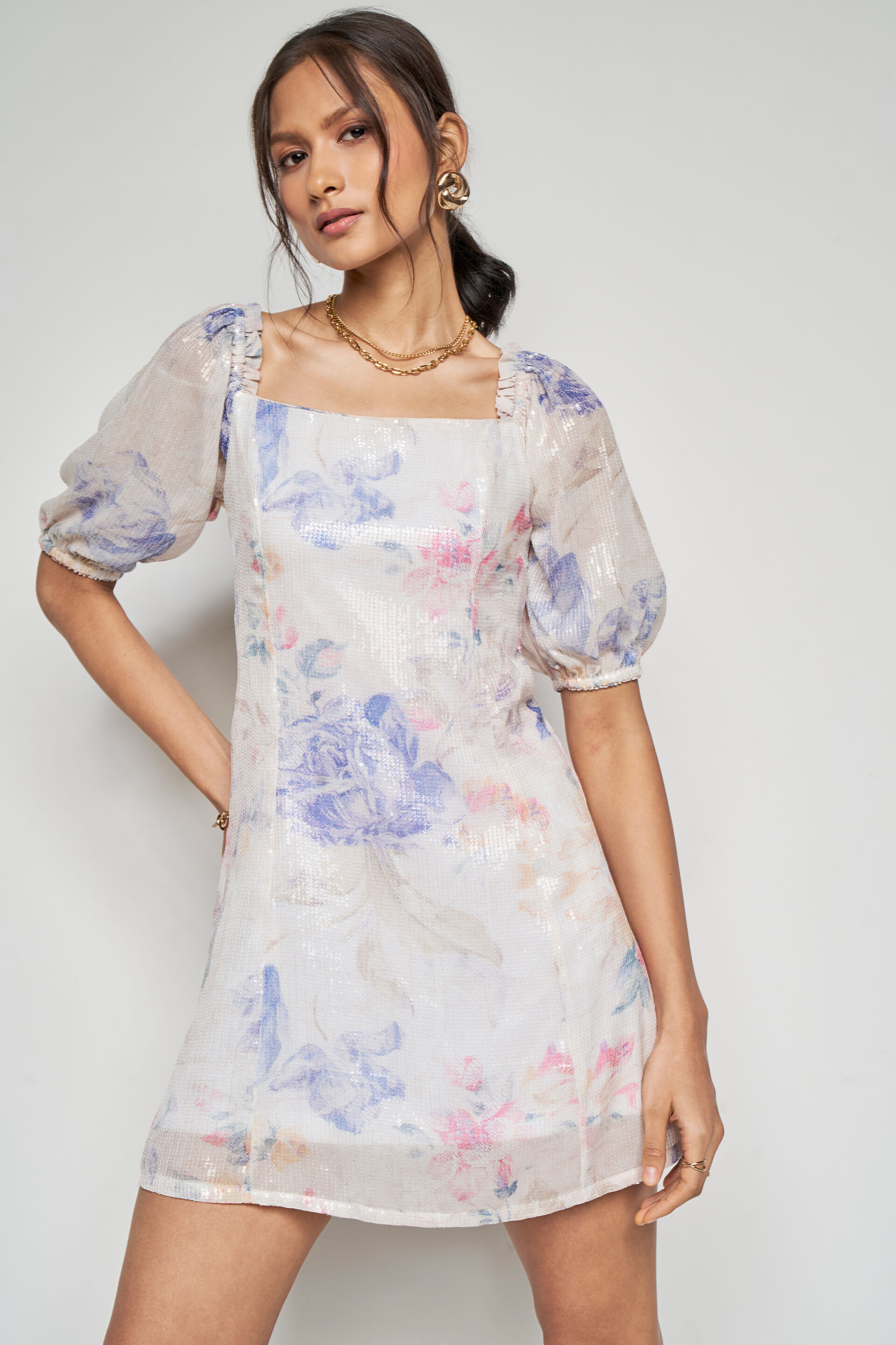 Party Petals Straight Dress, Multi Color, image 6