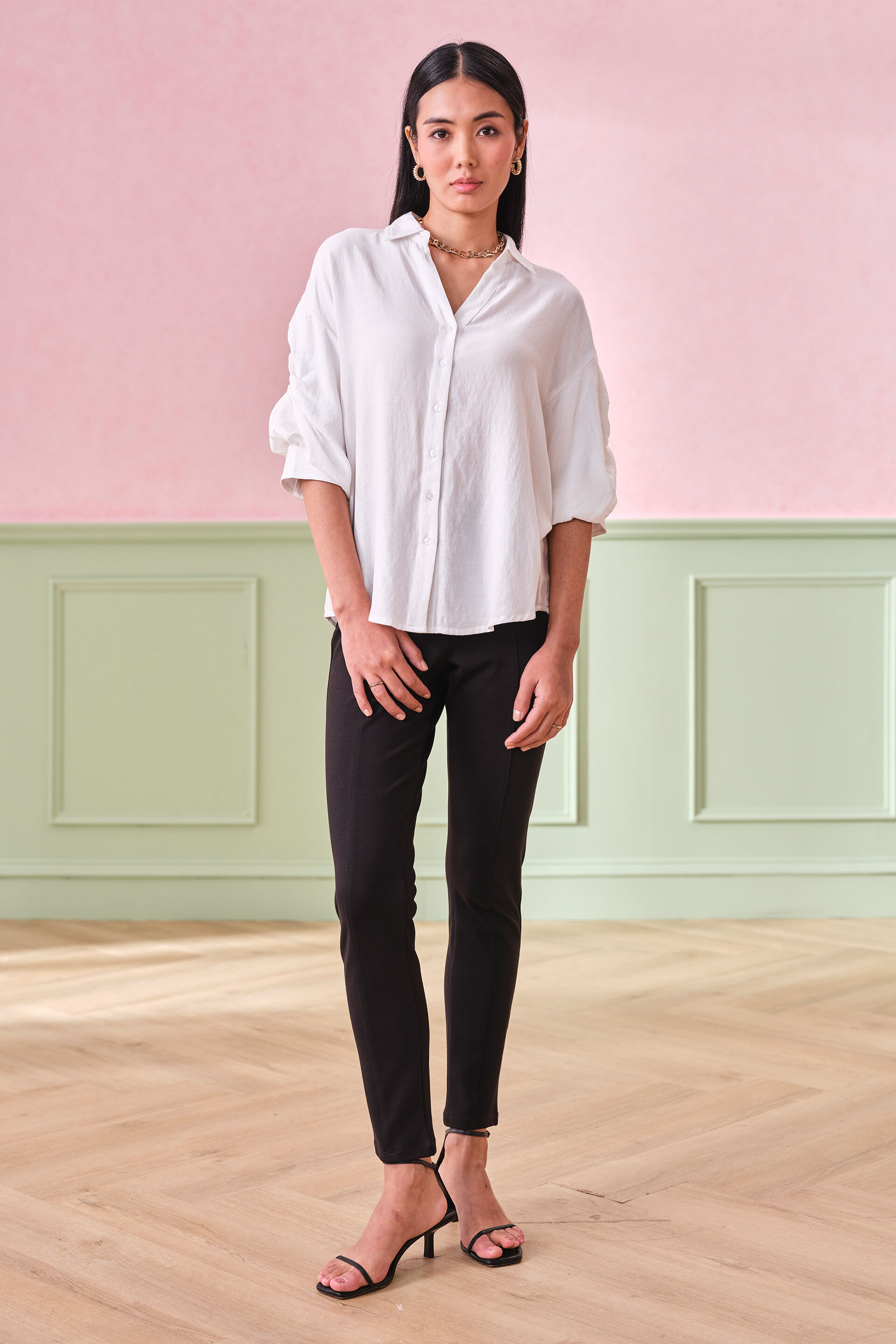 Cloud Nine Rayon Blend Top, White, image 2