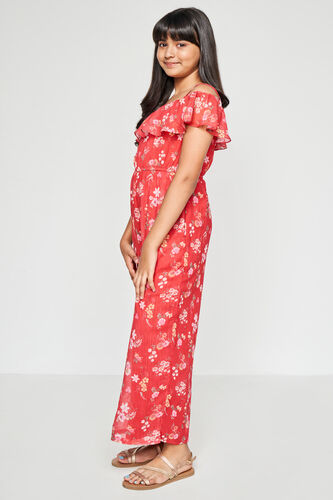 Flower Power Jumpsuit, Red, image 2